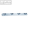 officio Garderobenleiste m. 4 geraden Haken, 30 x 2.5 x 3 cm, silber, 2837