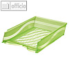 Bene Briefkorb DIN A4 - C4, stapelbar, Polystrol, gr?n-transparent, 060100GNT