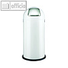 officio Abfallsammler, 52 Liter, Push-Klappe verchromt, weiß, 2905-10