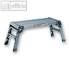 Alu-Arbeitsplattform, 76 x 30 x 37 cm, bis 150 kg, klappbar, Tragegriff, 4 kg