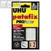 patafix PROPower Klebepads, 23 x 20 mm, max. 3 kg, ablösbar, schwarz, 21 St.