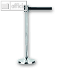 officio Gurtst?nder m. Nylongurt 280 cm, autom. Aufwicklung, Chrom/schwarz, 8020