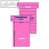 Ultradex T-Karten, liniert/blanko, Schmalformat, dunkelrosa, 100 St?ck, 542154