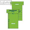 Ultradex T-Karten, liniert/blanko, Schmalformat, pistazie, 100 St?ck, 542155