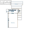 Ultradex T-Karten, liniert/blanko, Schmalformat, wei?, 100 St?ck, 542158