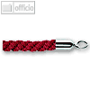 Kordel f. Seilst?nder/Wandhalter, Chrom-Karabinerhaken, ca. 1,50 m, rot, 8043-12