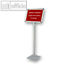Franken Infodisplay DIN A3 hoch auf Stativ, H?he 120 cm, Aluminium, BS0904