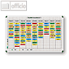 Magnettafel mit Planungsset, 700 x 490 mm, max. 10 Spalten / 20 Zeilen, 800031