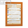 Durable Inforahmen DURAFRAME?, DIN A4, selbstklebend, orange, 2 St?ck, 4872-09