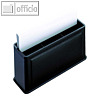 Läufer Monza Combi Box aus Lederfaserstoff A6, 15 x 7.5 x 5 cm, schwarz, 36136