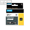 Dymo Rhino Etikettenband, 19 mm x 3.5 m, Nylon, schwarz/wei?, 18489