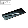 L?ufer Federschale "Scala", 220 x 110 x 14 mm, Rindsleder, schwarz, 31046