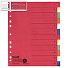 Falken Karton-Register, 12-teilig, DIN A4, Überbreite, 230 g/qm, 10615334