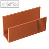L?ufer "La Linea" Briefst?nder, naturgenarbtes Rindsleder, terrakotta, 39029