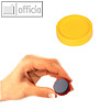 MAUL Rundmagnete, Haftkraft: 0.6 kg, gelb, 40 St., 6172313