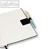 Stiftschlaufe/-halter für Kalender/Notizbuch, elastisch, selbstklebend, schwarz
