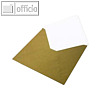R?ssler Briefumschlag 164x164mm, nasskl., gold, 100 St?ck, 16404075