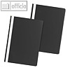 officio Schnellhefter DIN A4, PP, schwarz, 5er Pack, 312567