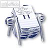 Durable Rotationskartei TELINDEX flip, silber-metallic/blau, 241623