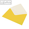 Briefumschlag DIN C5, Seidenfutter, nassklebend, ocker gerippt,100 St., 16401143