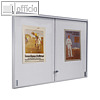 Innen-Plakatschaukasten INTRO - 127 x 91 x 3.5 cm, 16x A4, Alu-Rahmen/eckig