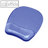 Fellowes Mousepad Crystal Gel mit Handgelenkauflage, blau, 91141