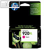 HP Tintenpatrone Nr.920XL f?r Officejet 6000, ca. 700 Seiten, magenta, CD973AE