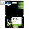 HP Tintenpatrone Nr. 920XL f?r Officejet 6000, ca. 700 Seiten, gelb, CD974AE