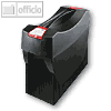 Hängemappenbox Swing-Plus DIN A4, PS, für 20 Mappen/3 Ordner, Deckel, schwarz