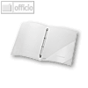 FolderSys Ringbuch, DIN A4, 4-Ringe ? 16 mm, PP, transparent, 24 St?ck, 21054-04