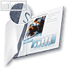 Buchbindemappe impressBIND, 36-70 Blatt, SoftCover, transp. / blau, 10 St.