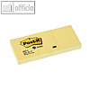 Post-it Haftnotizen, 38 x 51 mm, gelb, Recycling, 3 x 100 Blatt, 653