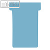 Nobo T-Karten f?r Stecktafeln, Gr??e 2, 60 x 85 mm, blau, 100 St?ck, 2002006