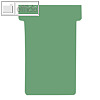 Nobo T-Karten für Stecktafeln, Größe 3, 92 x 120 mm, grün, 100 Stück, 2003005