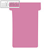 Nobo T-Karten für Stecktafeln, Größe 4, 124 x 180 mm, pink, 100 Stück, 2004008