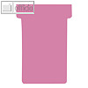 Nobo T-Karten f?r Stecktafeln, Gr??e 2, 60 x 85 mm, pink, 100 St?ck, 2002008