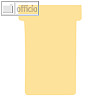 Nobo T-Karten f?r Stecktafeln, Gr??e 2, 60 x 85 mm, beige, 100 St?ck, 2002011