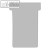 Nobo T-Karten f?r Stecktafeln, Gr??e 2, 60 x 85 mm, grau, 100 St?ck, 2002010