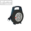 Brennenstuhl Kabelbox Vario-Line, Kabell?nge 5 m, schwarz, 4-fach, 1092200