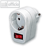 Brennenstuhl Adapterstecker mit Schalter, Schutzkontakt, wei?, 1508070