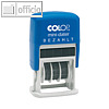 Colop MiniDater S160/L, Datum- u. Text "BEZAHLT", rot/blau, 1456020223