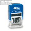 Colop MiniDater S160/L, Datum- u. Text "GEBUCHT", rot/blau, 1456030223