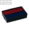 Colop Ersatzstempelkissen f?r MiniDater S160L, rot/blau, 2er Pack, 3101062302