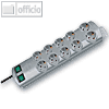 Brennenstuhl Steckdosenleiste "Primera-Line Technik", 10-fach, silber,1153390120
