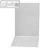 Registraturbuchst?tze Metall, breit, 24 x 16,8 x 24 cm, grau, 1 Paar, 3545082