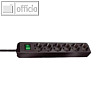 Steckdosenleisten "Eco-Line", 6-fach, schwarz, Schalter, 2 St?ck, 1159500015