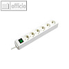 Steckdosenleisten "Eco-Line", 6-fach, wei?, Schalter, 2 St?ck, 1159520015
