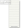 Beschriftungsschilder Sichtreiter, 60 x 14 mm, blanko weiß, 100 Stück