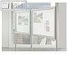 St?nder f?r Au?enbereich, Eckprofil 1.900 x 60 x 60 mm, silber, 2 St./Set