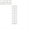 Beschriftungsschilder Sichtreiter, 25 x 15 mm, blanko weiß, 200 St., 2460-00-01
